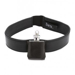 Leather Garter with Mini Flask